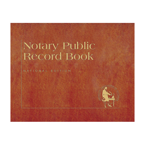 Nebraska Notary Public Record Book (Journal ) - Traditional Brown Cover