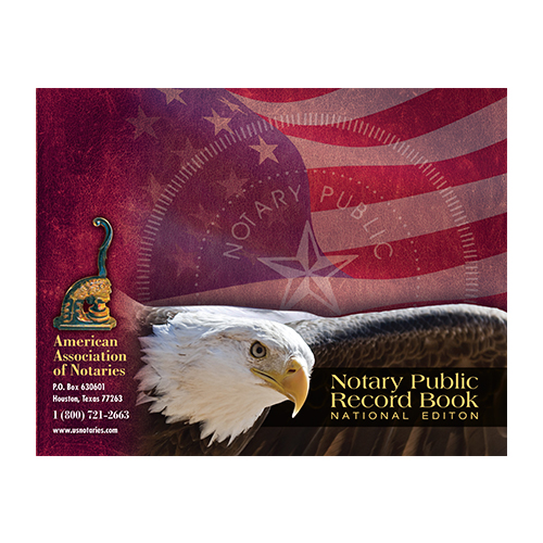 Nebraska Notary Public Record Book (Journal ) - Eagle & U.S. Flag Cover